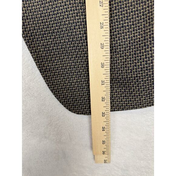 VINTAGE Tweed Sport Coat Blazer Beige Black Lambs Wool Andre Vachon 42S Short - Picture 11 of 13